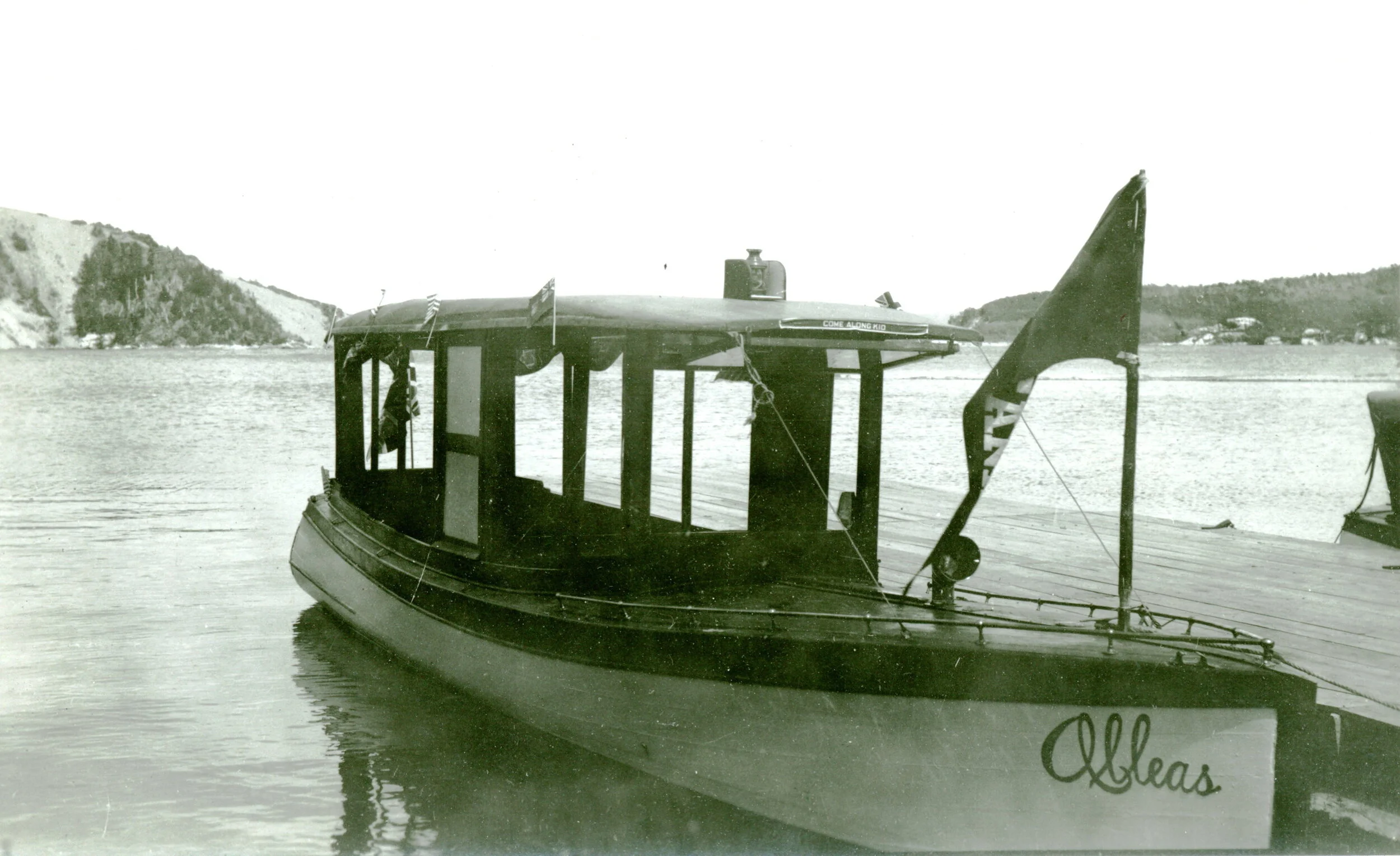 Tour boat Alleas at dock