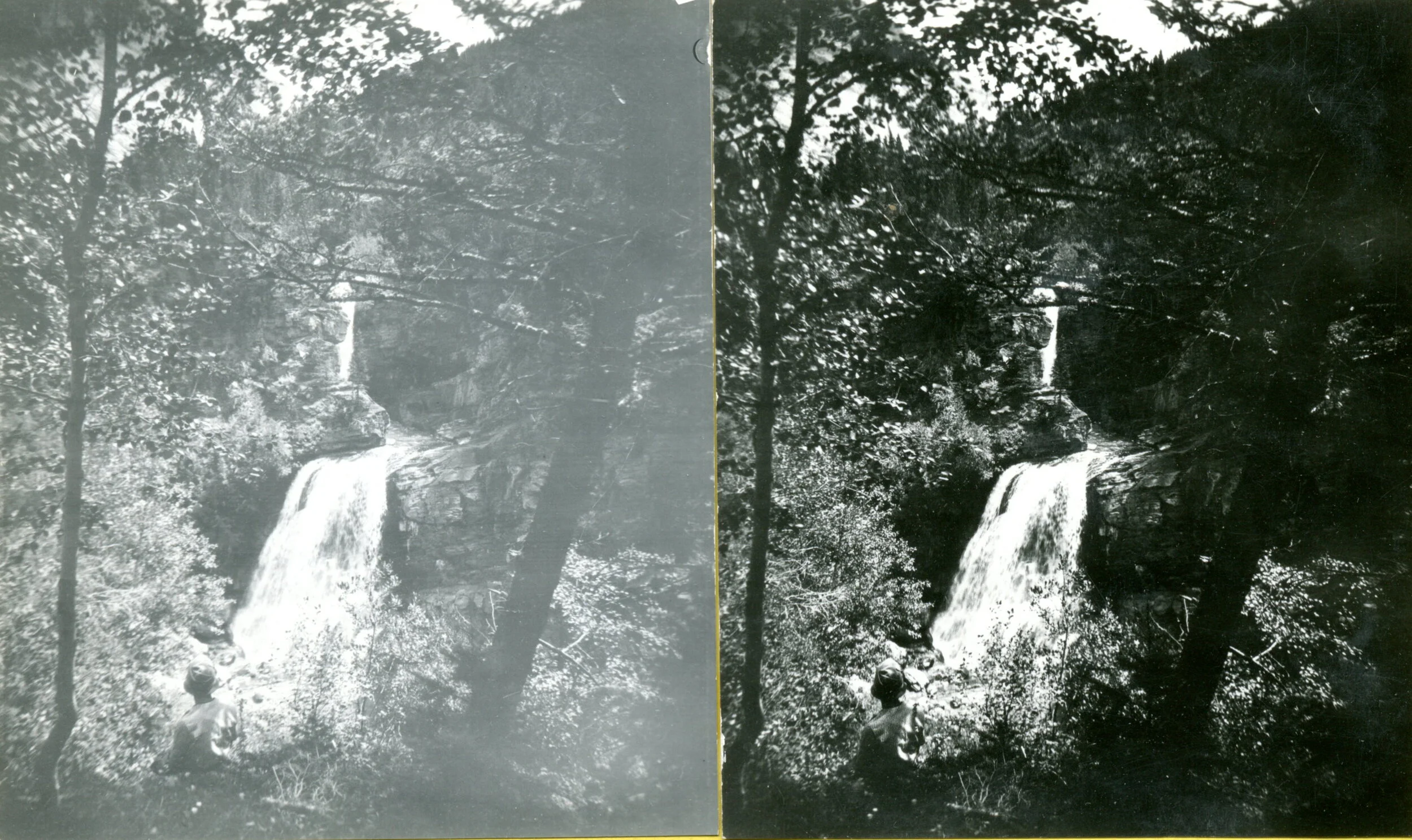 Twin Falls in Hell Roaring Canyon