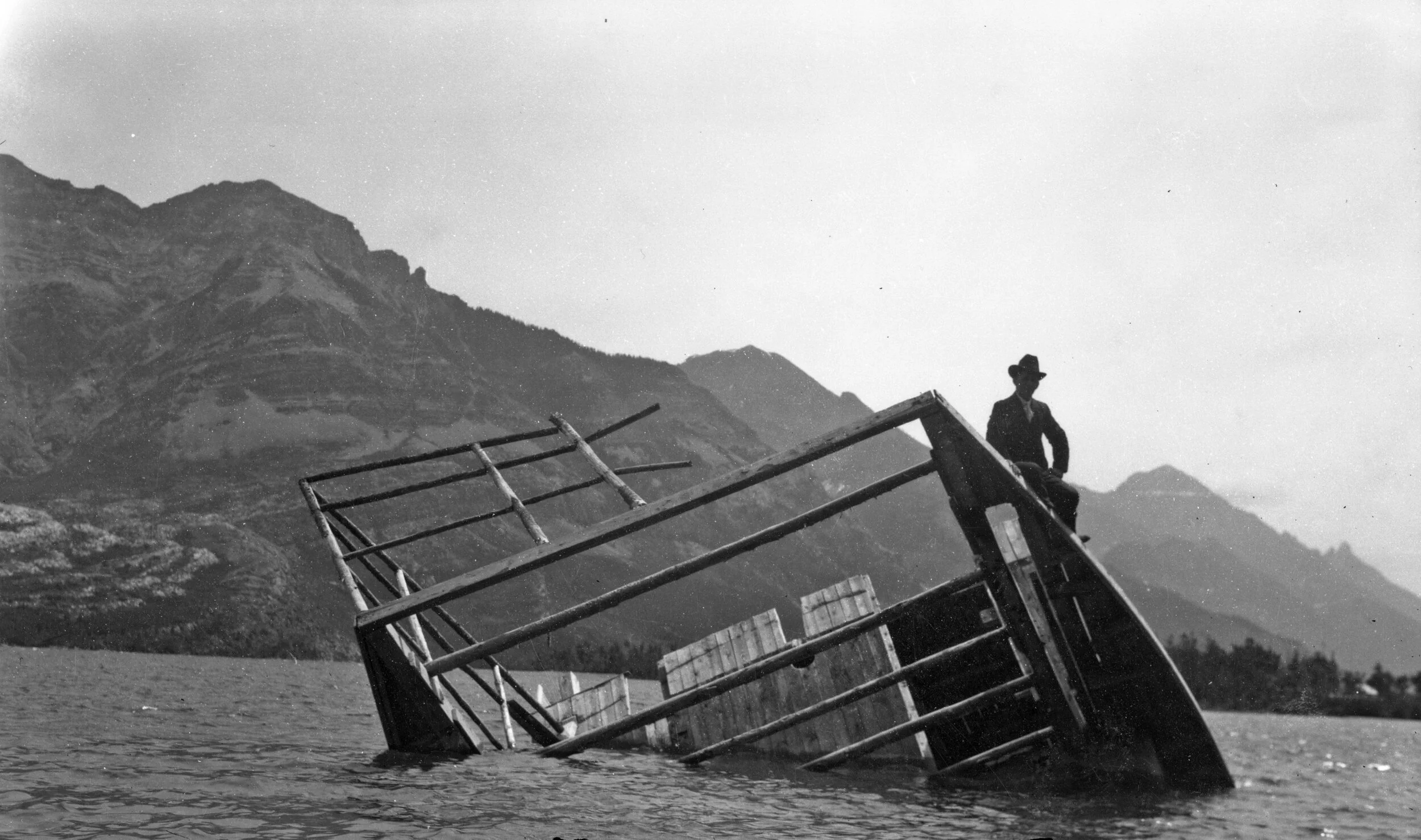 Negatives possibly sinking of Gertrude ca. 1917