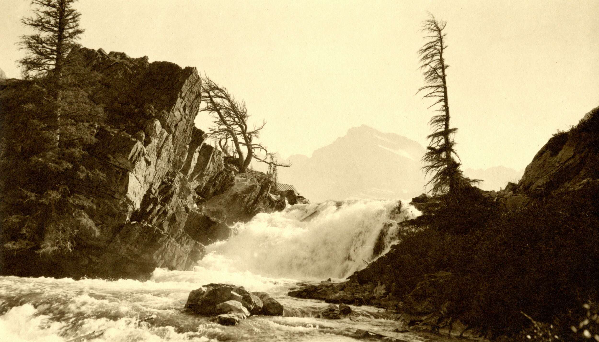 Swiftcurrent Falls Glacier National Park Montana