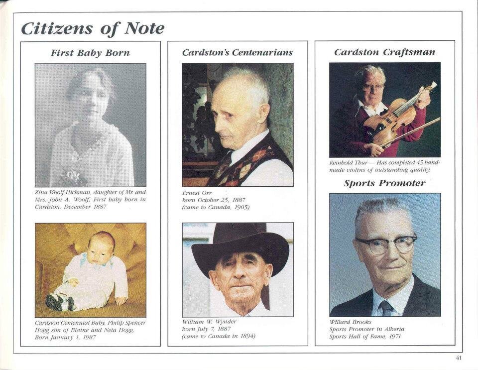 Cardston citizens