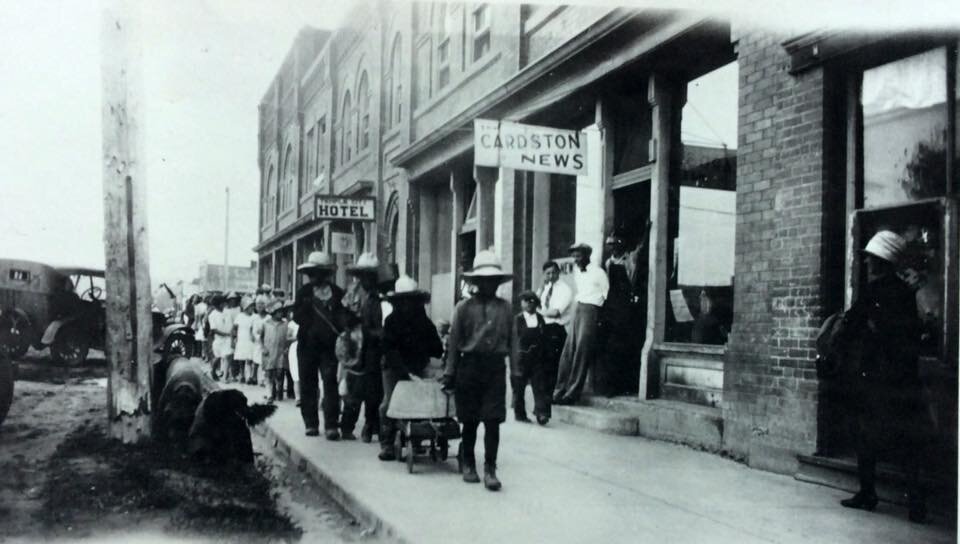 Cardston Main Street Circa 1930's
