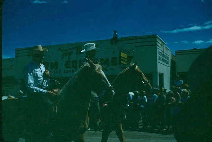 Cardston Parade, 1955, Mayor Henry Atkins