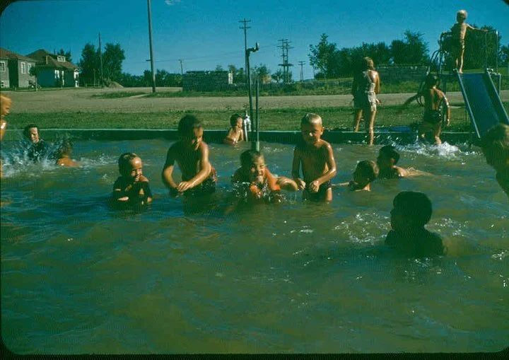 Cardston Wading pool, 1954