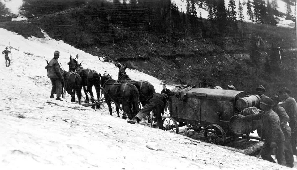 Going to the Sun road, July 7 1927