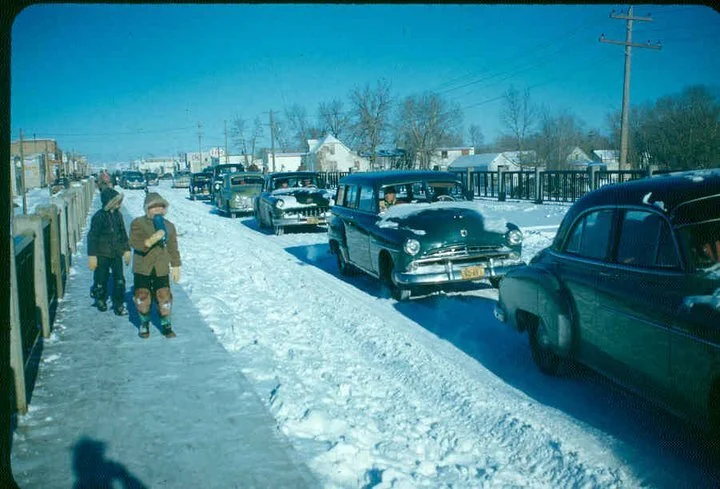 Opening of Lee Creek Bridge, 1952