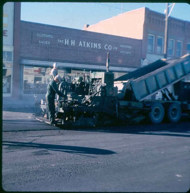 Rebuilding main street, 1966