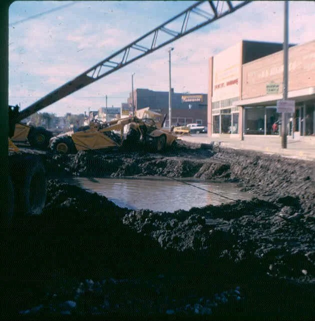 Rebuilding main street, 1966