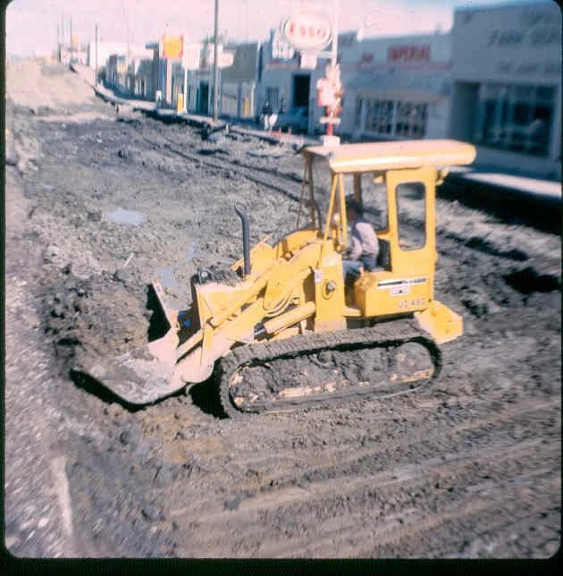 Rebuilding main street, 1966