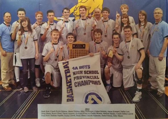 2012 Cardston High School, 4A Boys High School Provincial Basketball Champions