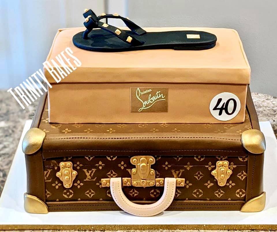 Louis Vuitton Shoe Box Cake 