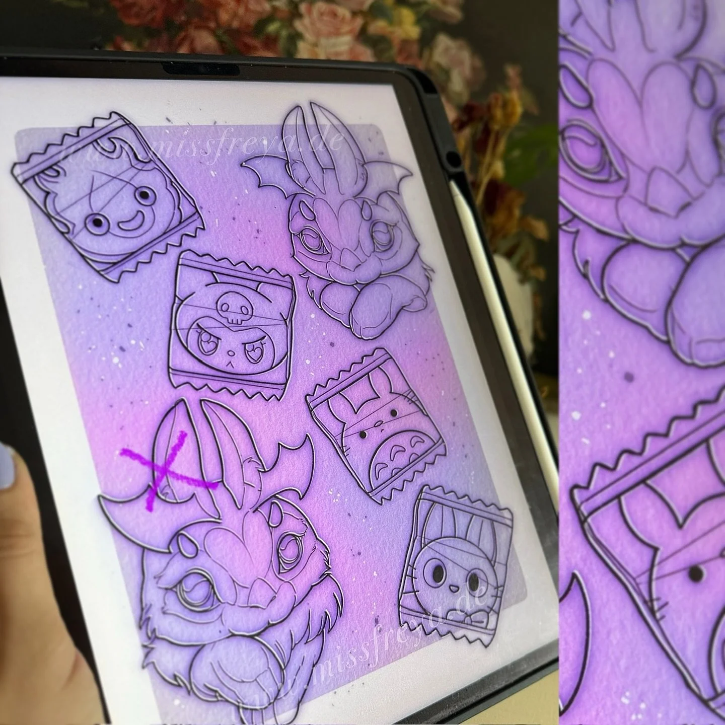 I present you with the wanna do selection that is still available from the Halloween walk in ✨

(Crossed out designs are taken from the walk in day)

Cats, bunnies, oddities and dice this time around

If you want to adopt them ideally click on the li