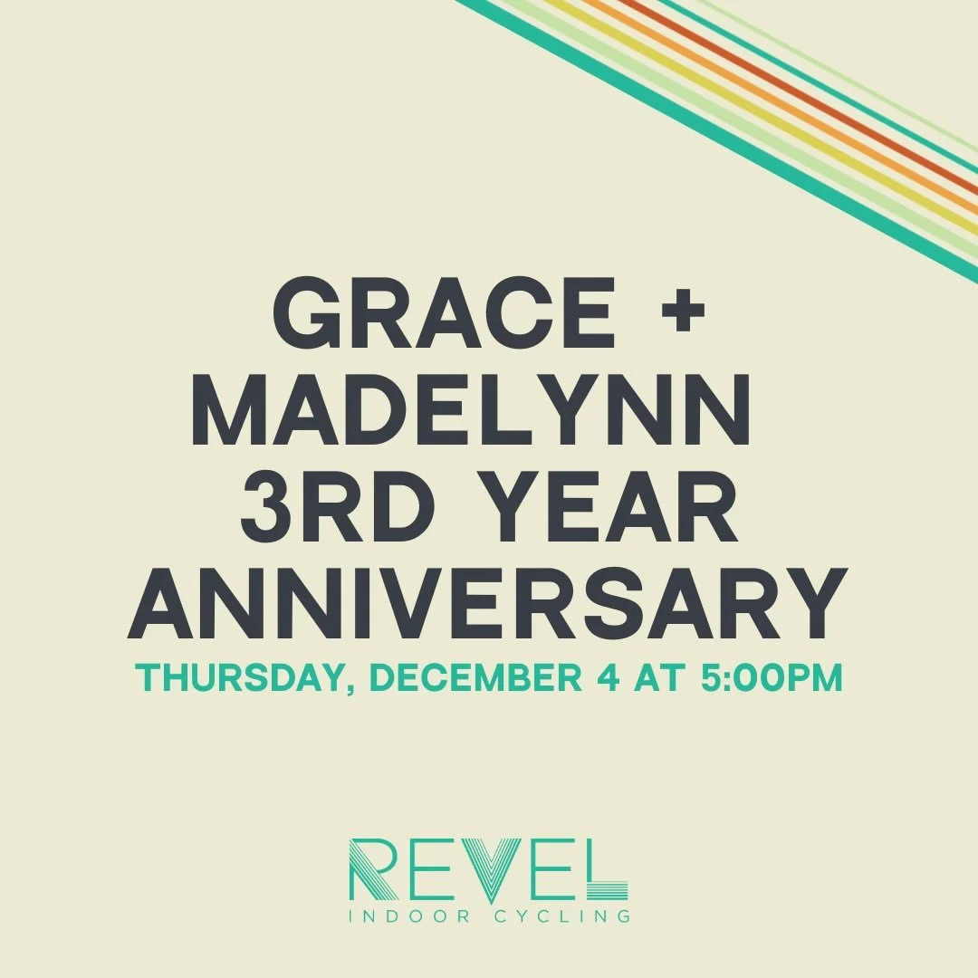 December is stacked and we&rsquo;re going all in! 🎉🔥

Celebrate big in the Grace + Madelynn Anniversary Ride ✨, melt into the magic of Winter Lights Ride/Restore/Sound Bath 🕯️, and throw it way back in Millennial Jamz 📟.

Turn up the nostalgia in