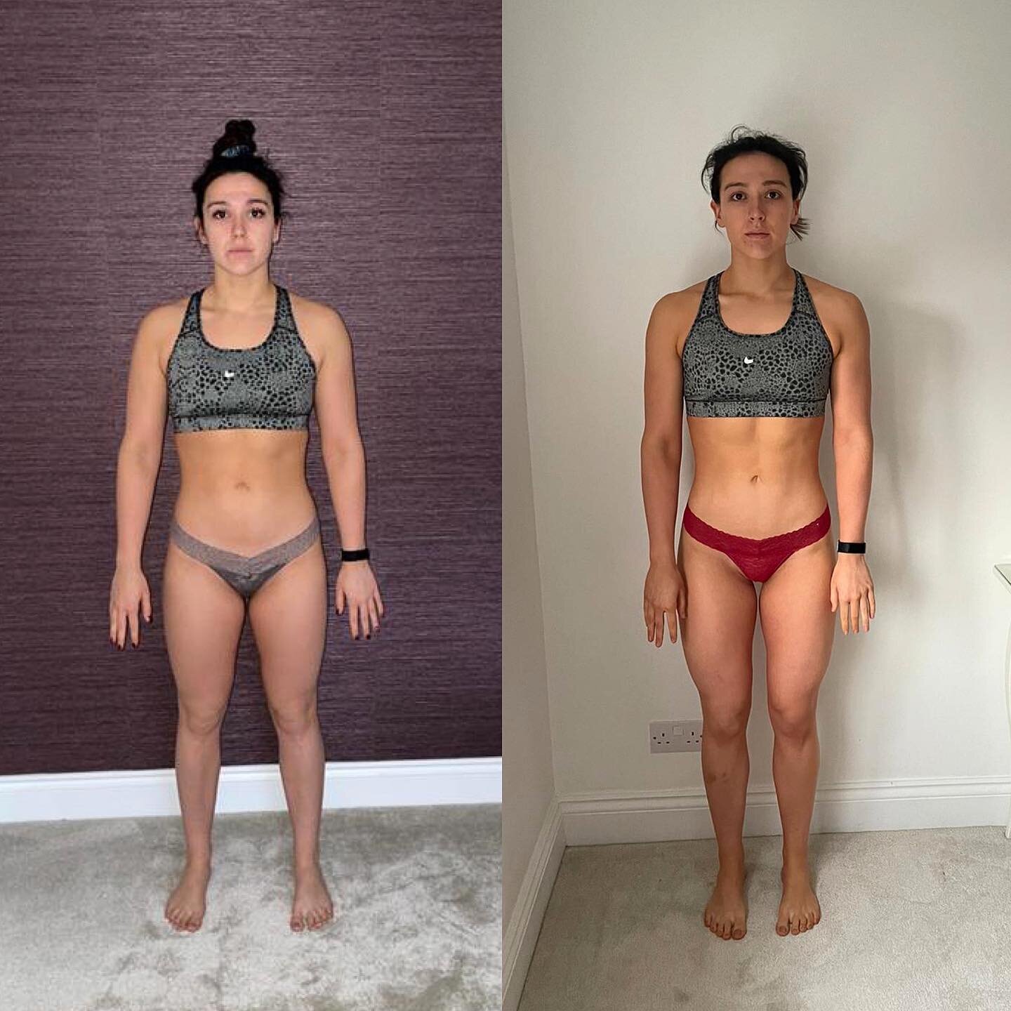 Today marks the end of Emilys 8 week cut and wow I could not be prouder

Emily has lost 10lbs, 5cm off her waist and 9cm off her hips 

So what's next for Em?

As she has been in a big deficit for the past 8 weeks I will be slowly increasing her calo