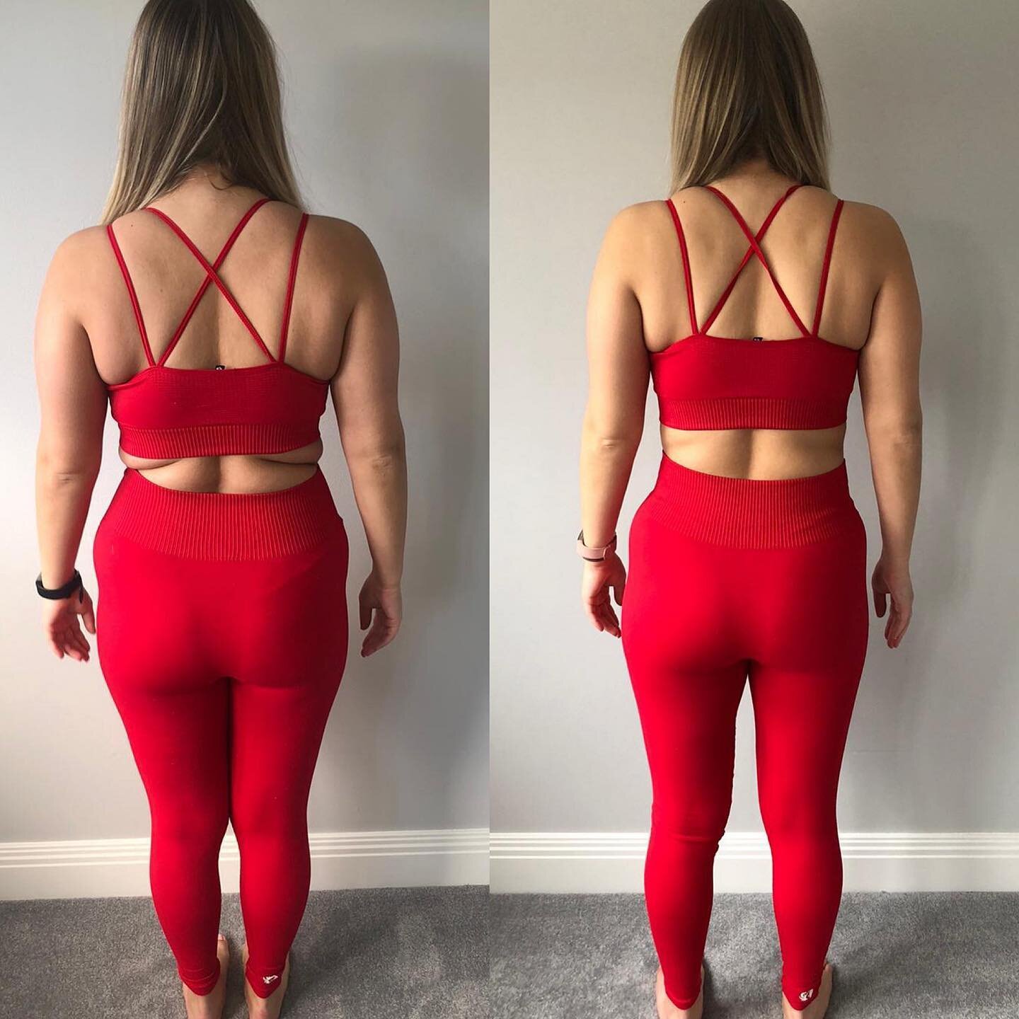 Today&rsquo;s check in- I honestly cannot explain how proud I am of Gab🥺💕

18lbs down, 8cm off her waist and 6cm off her hips all from doing 4 workouts and using a pair of dumbbells👏🏻

Gabs mindset change has been so incredible. From fearing food