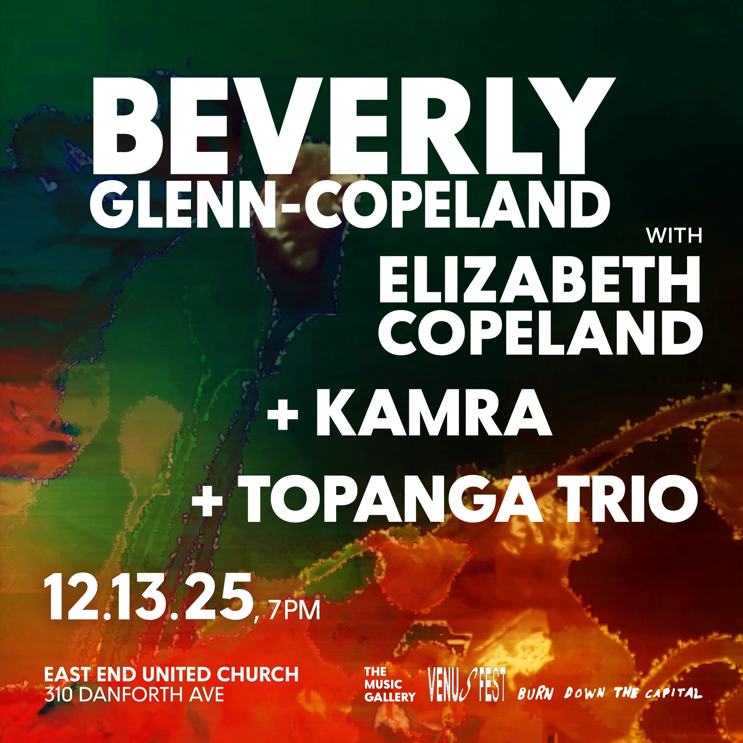 Celebration of beloved Canadian artist Beverly Glenn-Copeland with cross-Canada artists performing for a sold out show (12.25)