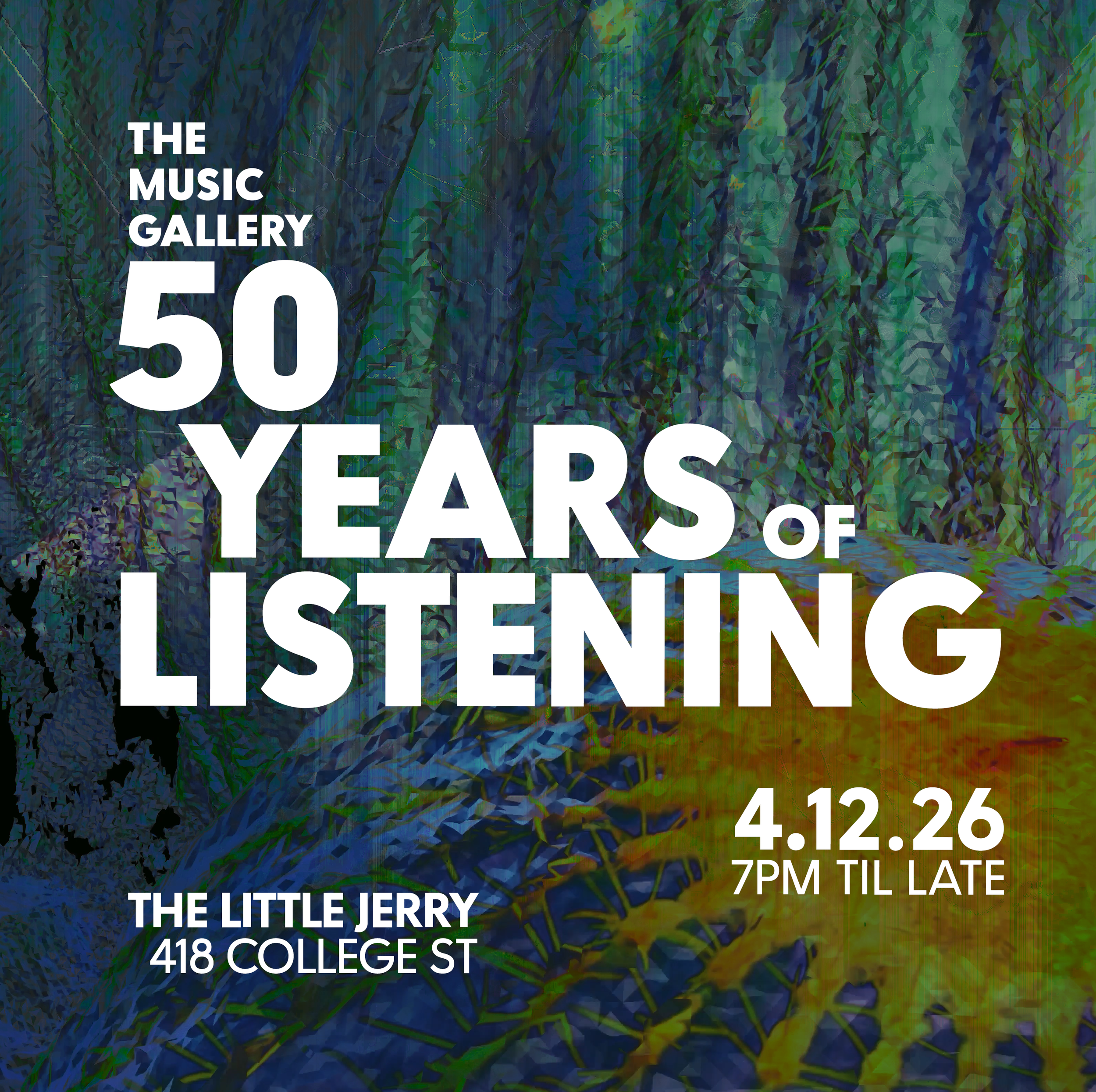 Night at the Little Jerry playing the full catalogue of Music Gallery Editions records (04.26)