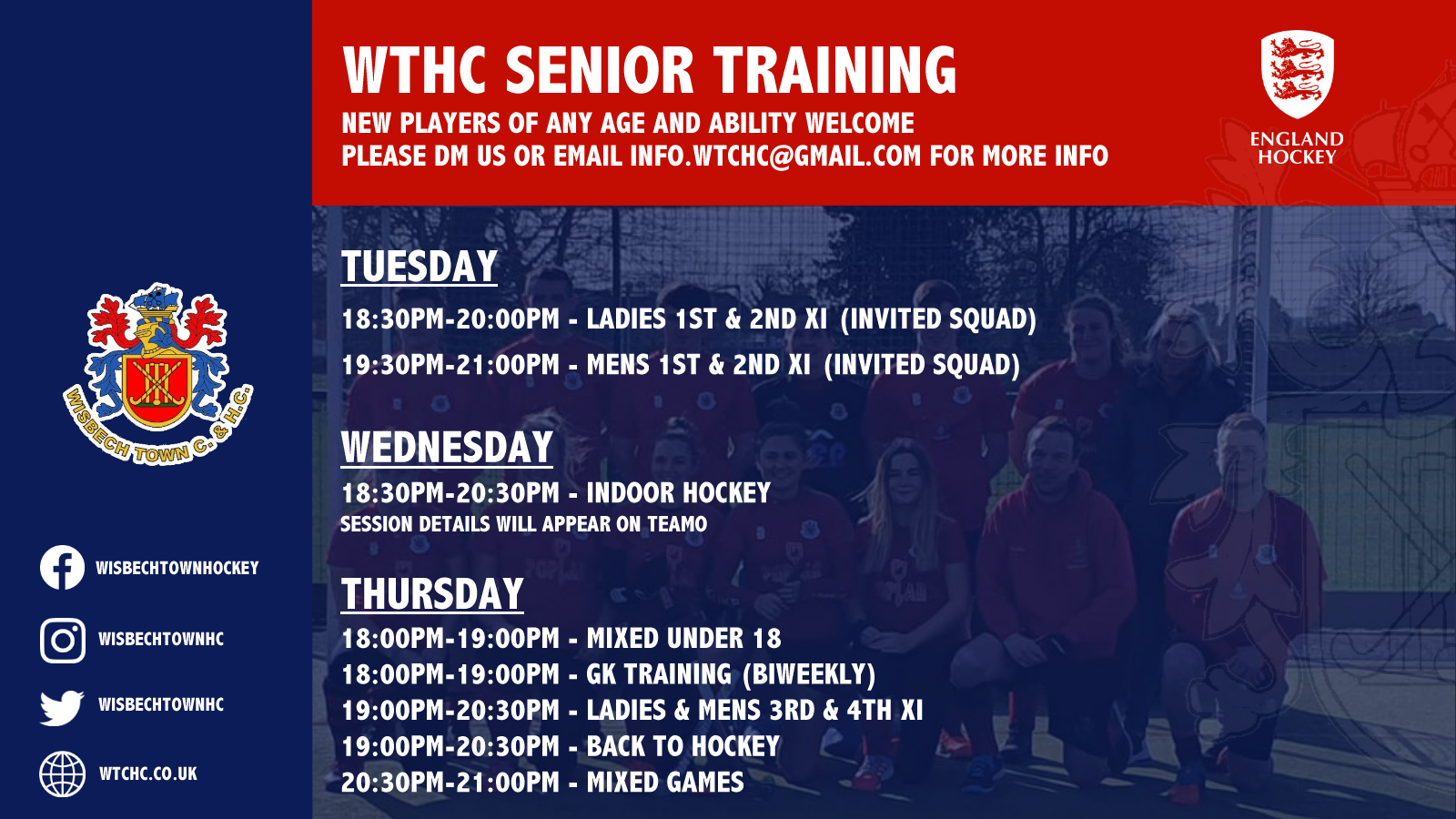 SENIOR TRAINING 2022/23