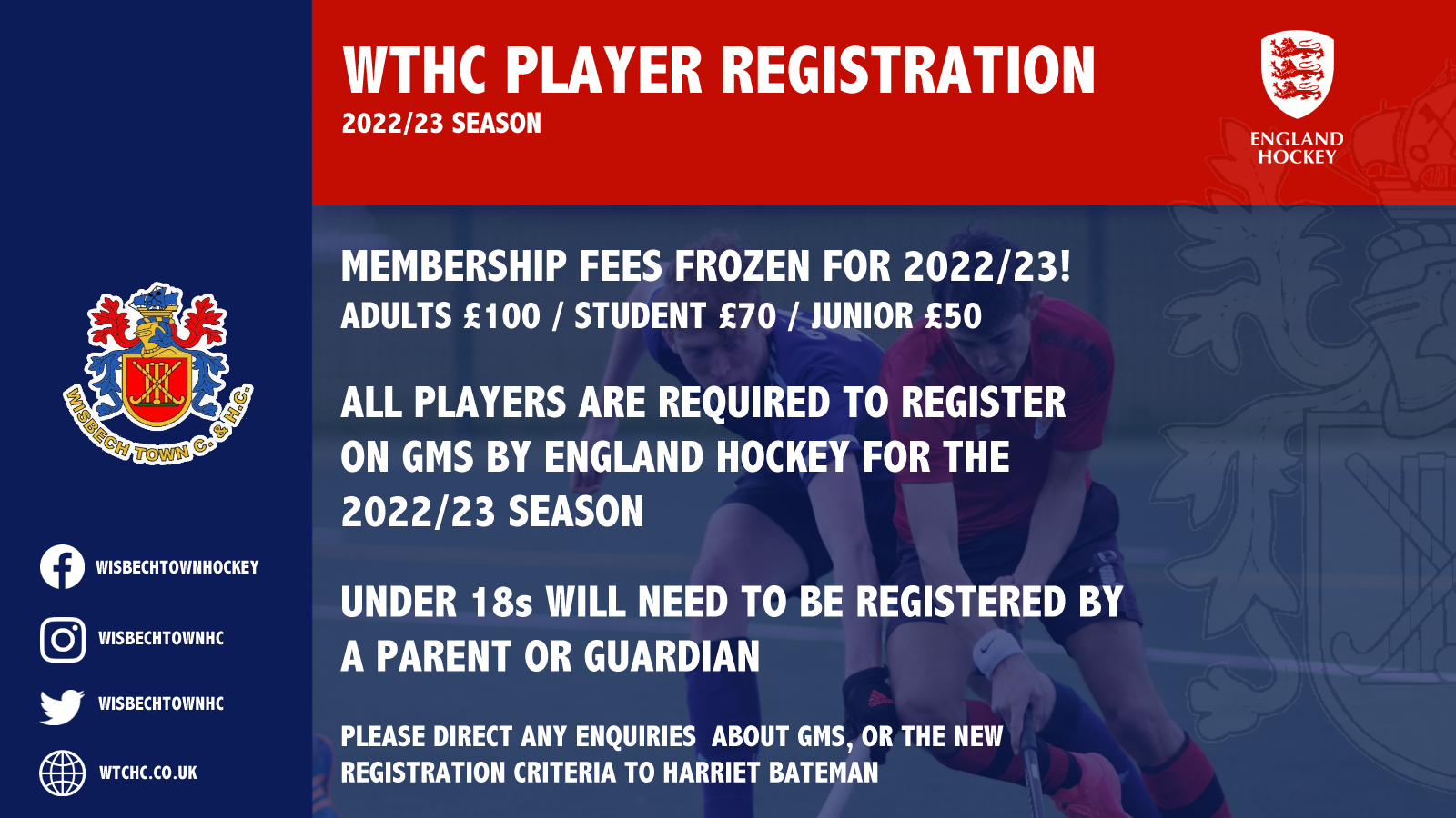 PLAYER REGISTRATION 2022/23