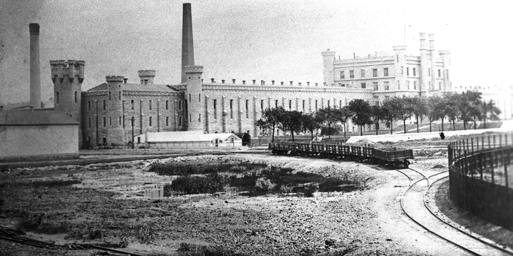 Prison de Joliet en Illinois où Cream a purgé 10 ans de sa peine.