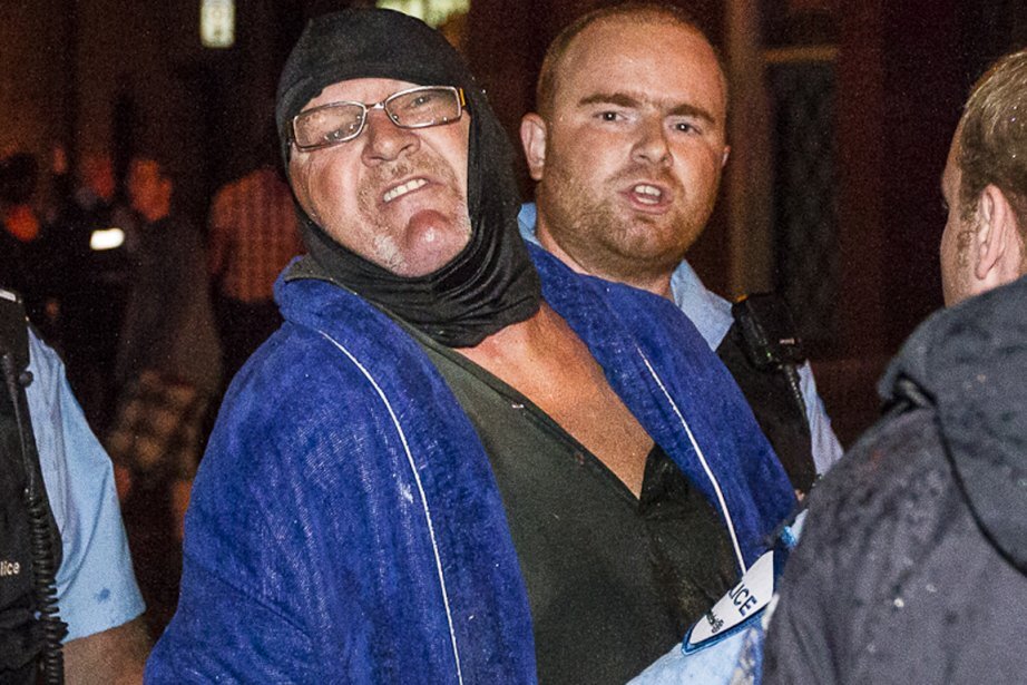  Richard Henry Bain au moment de son arrestation le soir du 4 septembre 2012. Source : Journal La Presse 
