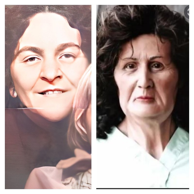  La comparaison du visage d'Odette avec celui de Mme Victoria. 