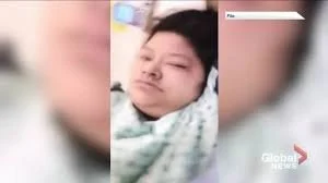  Image tirée de la vidéo transmise en direct via Facebook par Mme Echaquan, Global News 