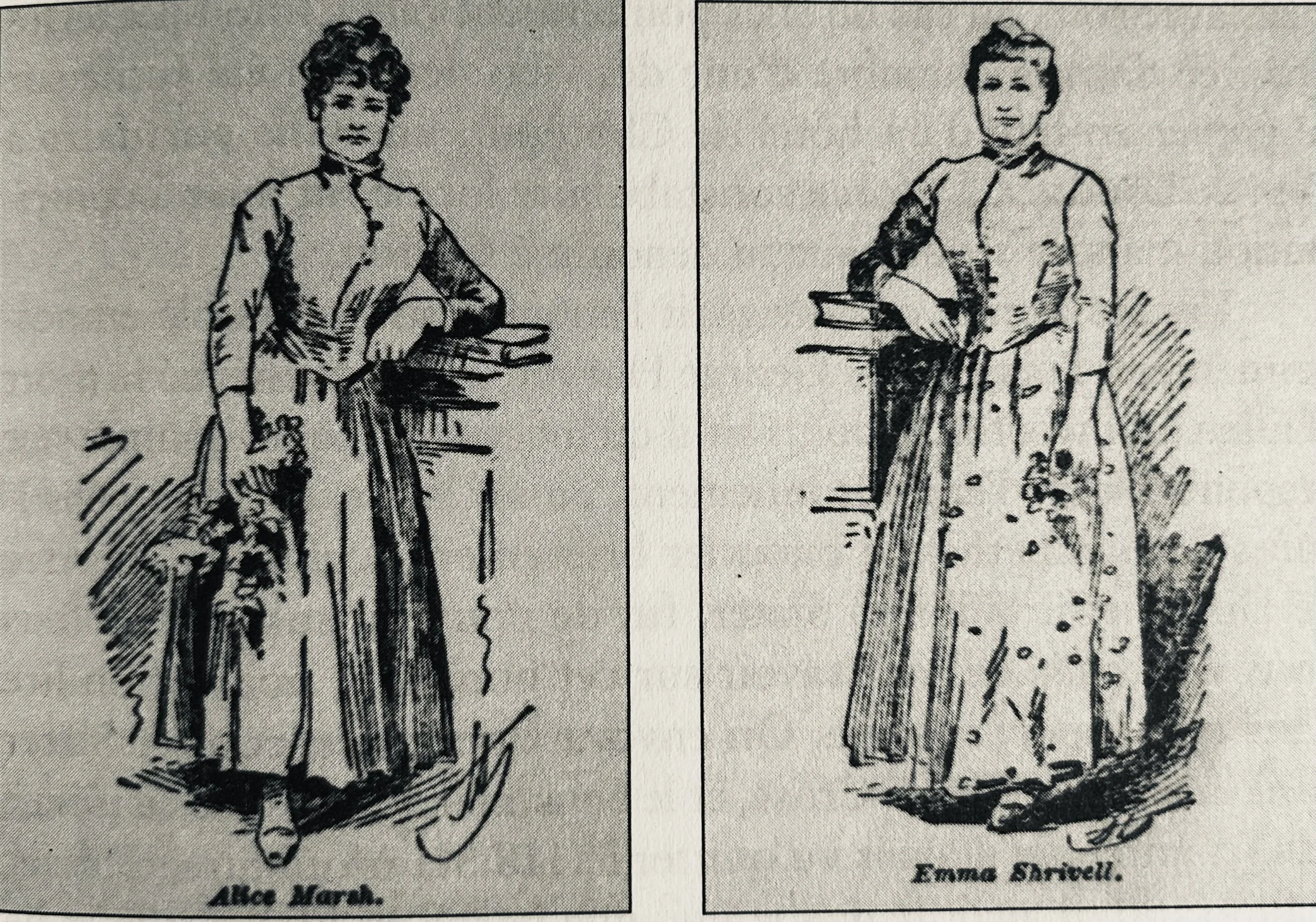 Alice Marsh et Emma Shrivell, les dernières victimes du Dr Thomas Neill Cream. Photo tirée de l'ouvrage "L'affaire du Dr Cream" de Dean Jobb.