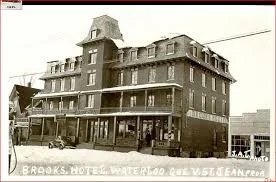 Brooks House Hotel à Waterloo qui appartient à la famille de Flora Elisa Brooks.