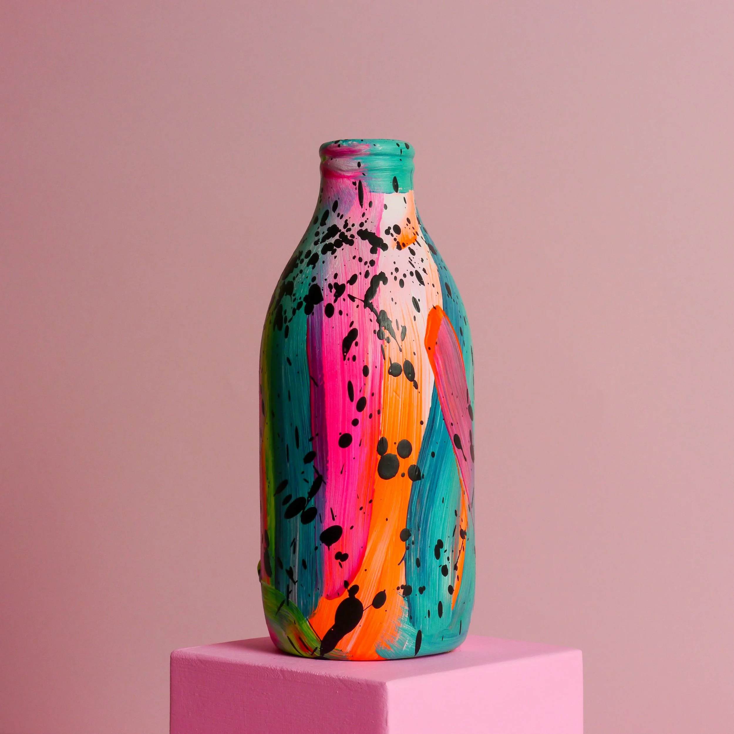 Milk Bottle Vase 002 — Eat Pray Pedal