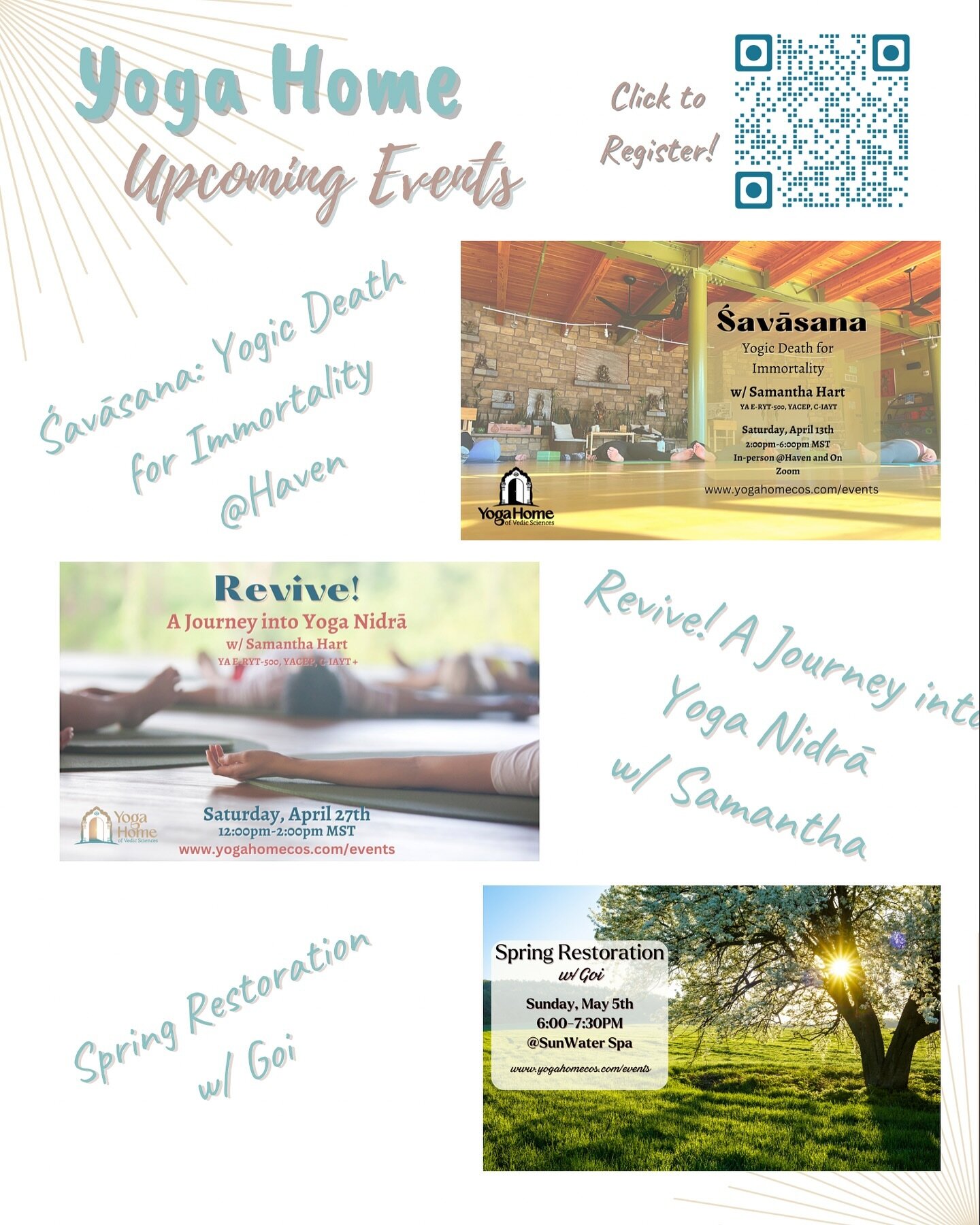 Yum! Check out these upcoming workshops at Yoga Home! We got even more on the website! Register for one and all today!

www.yogahomecos.com/events

#yogahomecos #yogacolorado #yogacoloradosprings #coloradoyoga #coloradospringsyoga #manitouyoga #manit