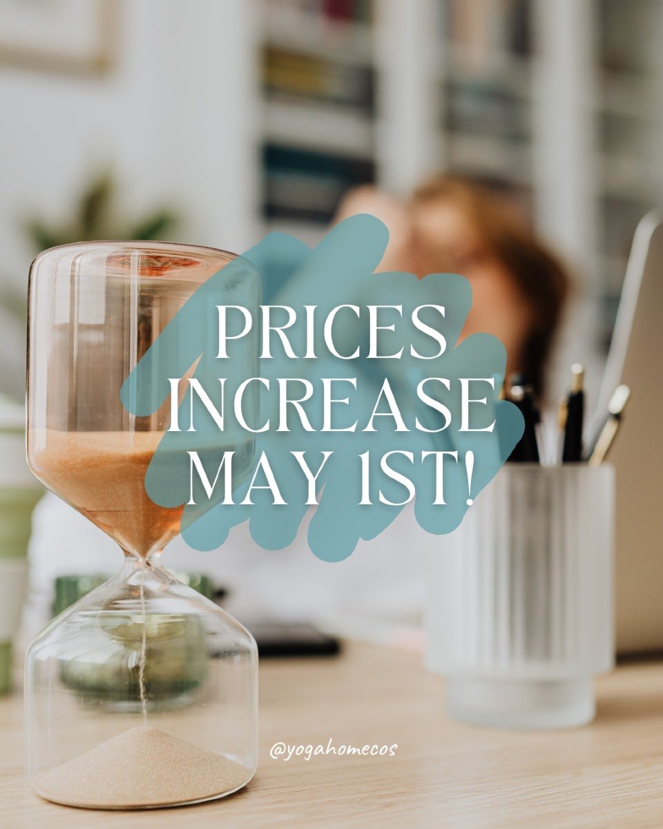 ⏳ Final Call! You have the remainder of April to secure your Yoga Home membership before prices go up.
Once you’re in, you’re in—your rate is locked in for life. 💛
Invest in your well-being today so you can continue to show up as