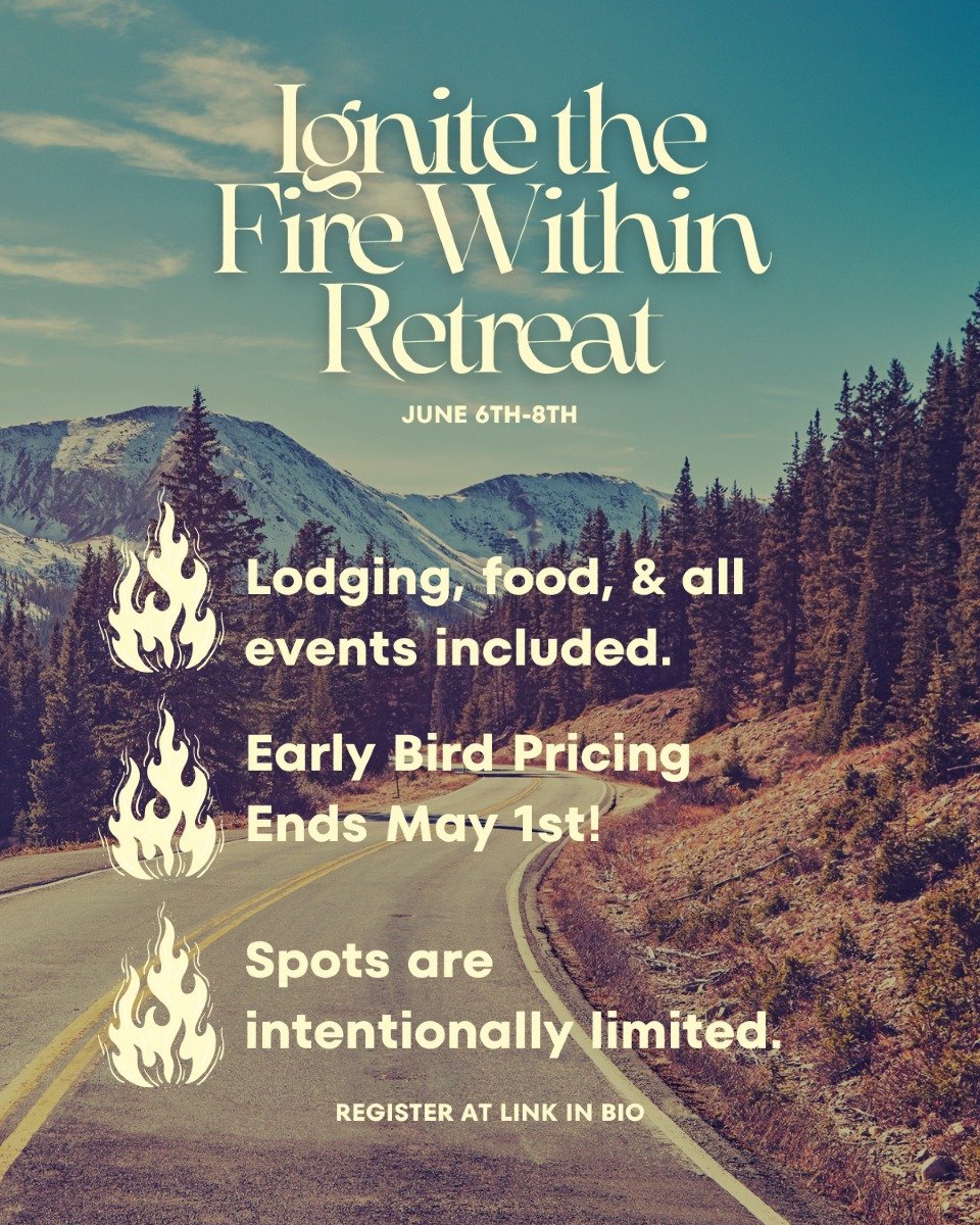 Summer will be here before you know it! Register before May 1st to secure early bird pricing!
Let’s ignite the fire within. 🔥