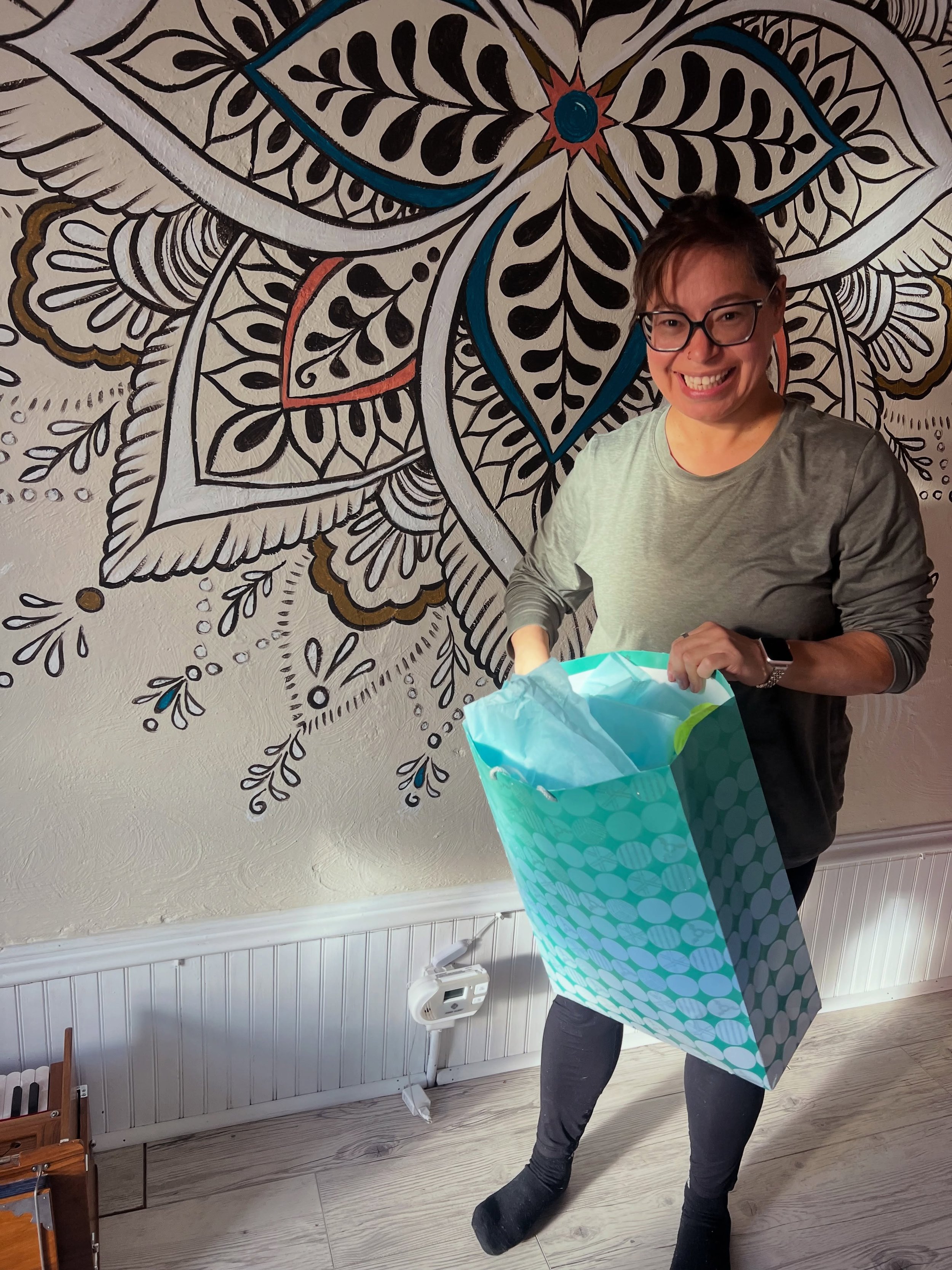 Congratulations again Guadalupe! Thanks for bringing a friend in September! We hope you LOVE your goodies! 😍💕🙏

#yogahomecos #yogacontest #bringafriend #yogastudiocolorado #fountaincolorado