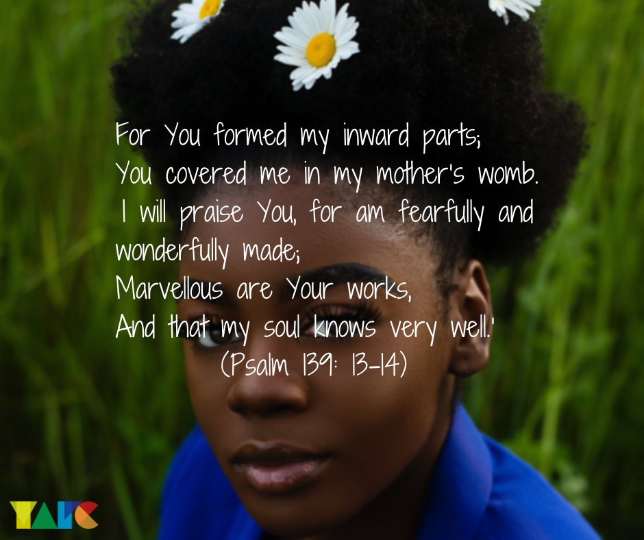 NO space for insecurity because I was fearfully and wonderfully made!