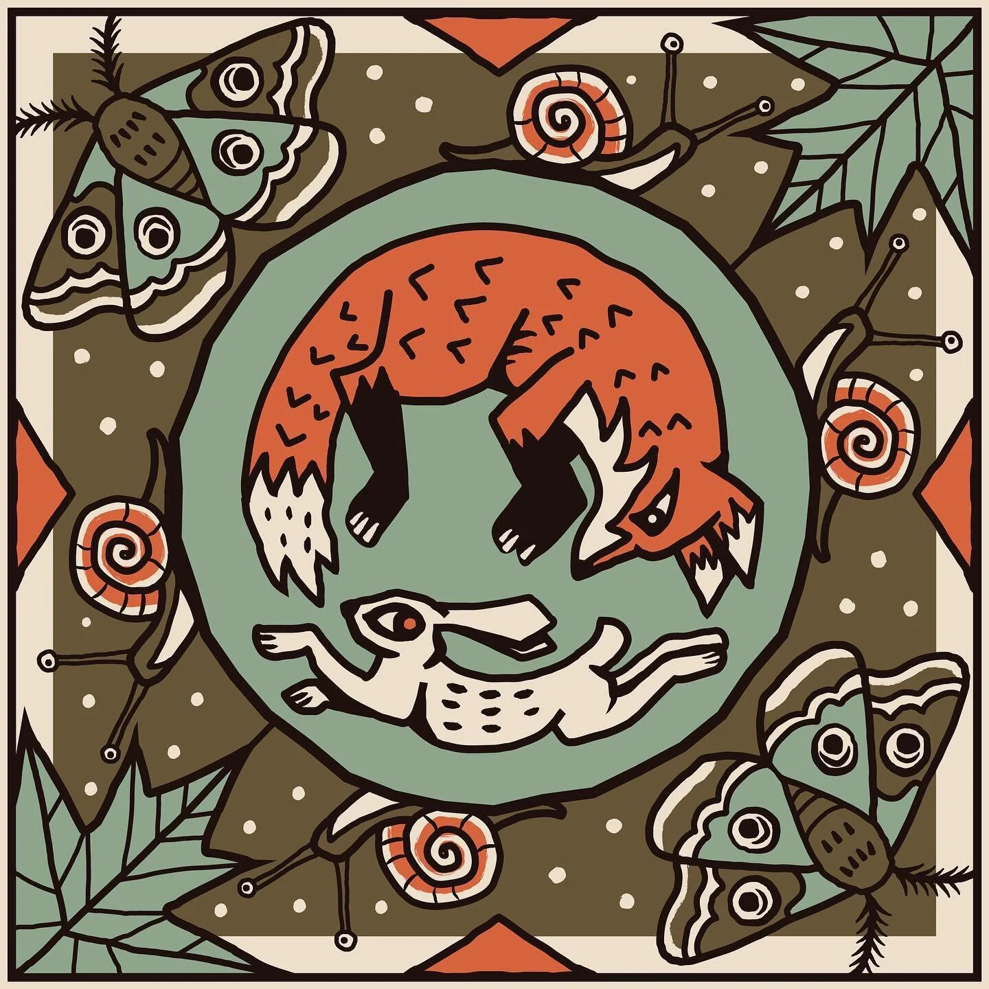" Understory" Another Bandana. Done for @bandits_bandanas X @rei 
These recent posts were my first 2 bandanas EVER. Only thing I wish I did differently was to consider how the bandana would look folded up a little bit more. Otherwise, I'm