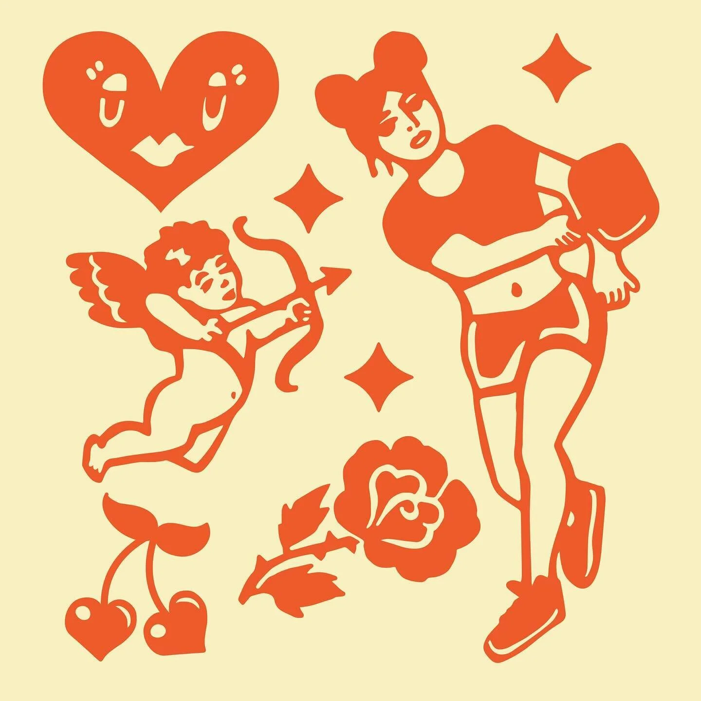 Dumb Love ❤️ 
Pickleball apparel geared towards young women inspired by 70s athletic socks and those retro shorts. Love to hear your feedback! 
I can bust out tees and illustrations left and right but branding projects are always kinda nerve wracki
