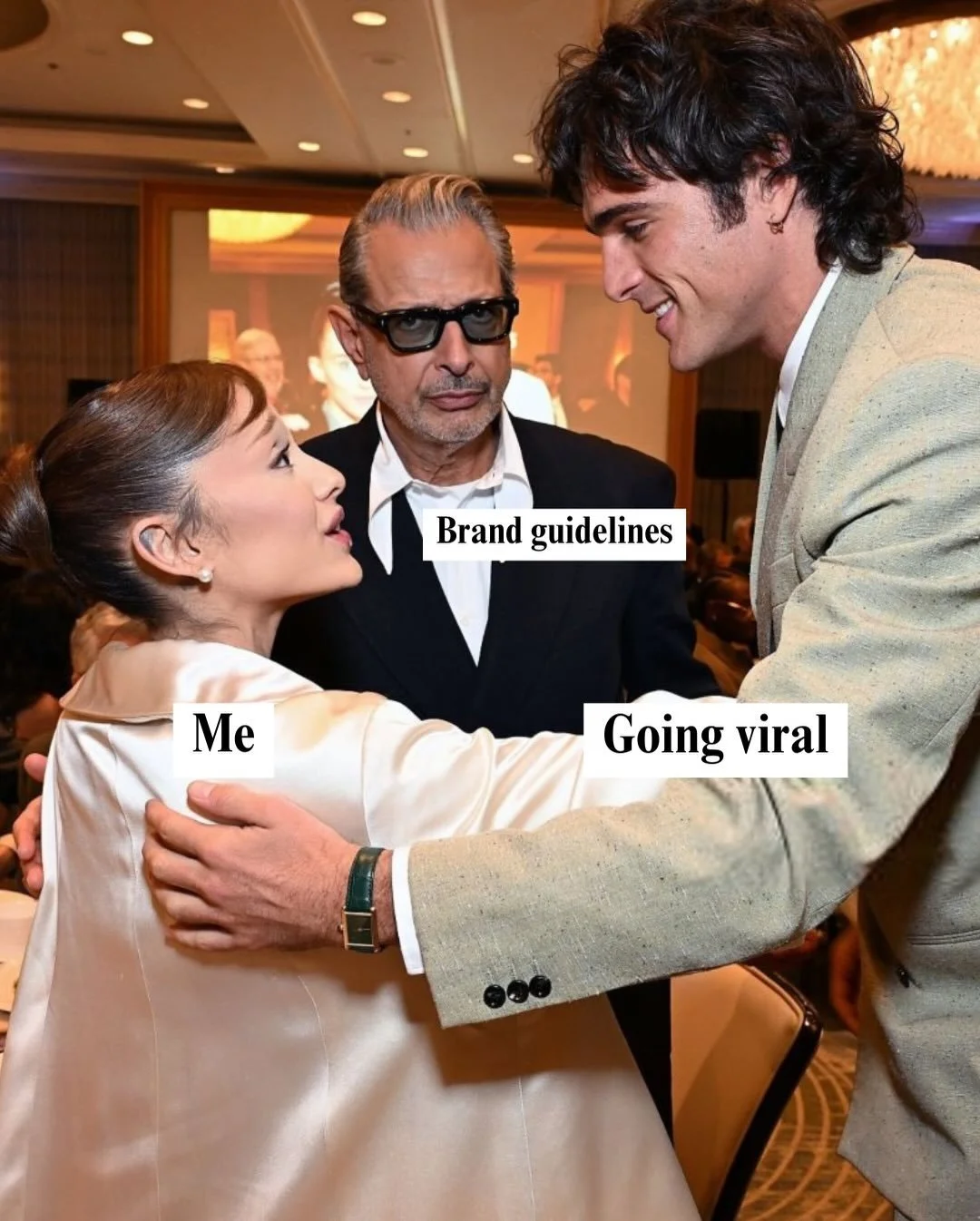 This Golden Globes meme felt too relatable 🤗

Comment &ldquo;BRAND&rdquo; to work with a team like ours.

#socialmediamanager #socialmediamarketing #digitalmarketingstrategy #goldenglobes #arianagrande
