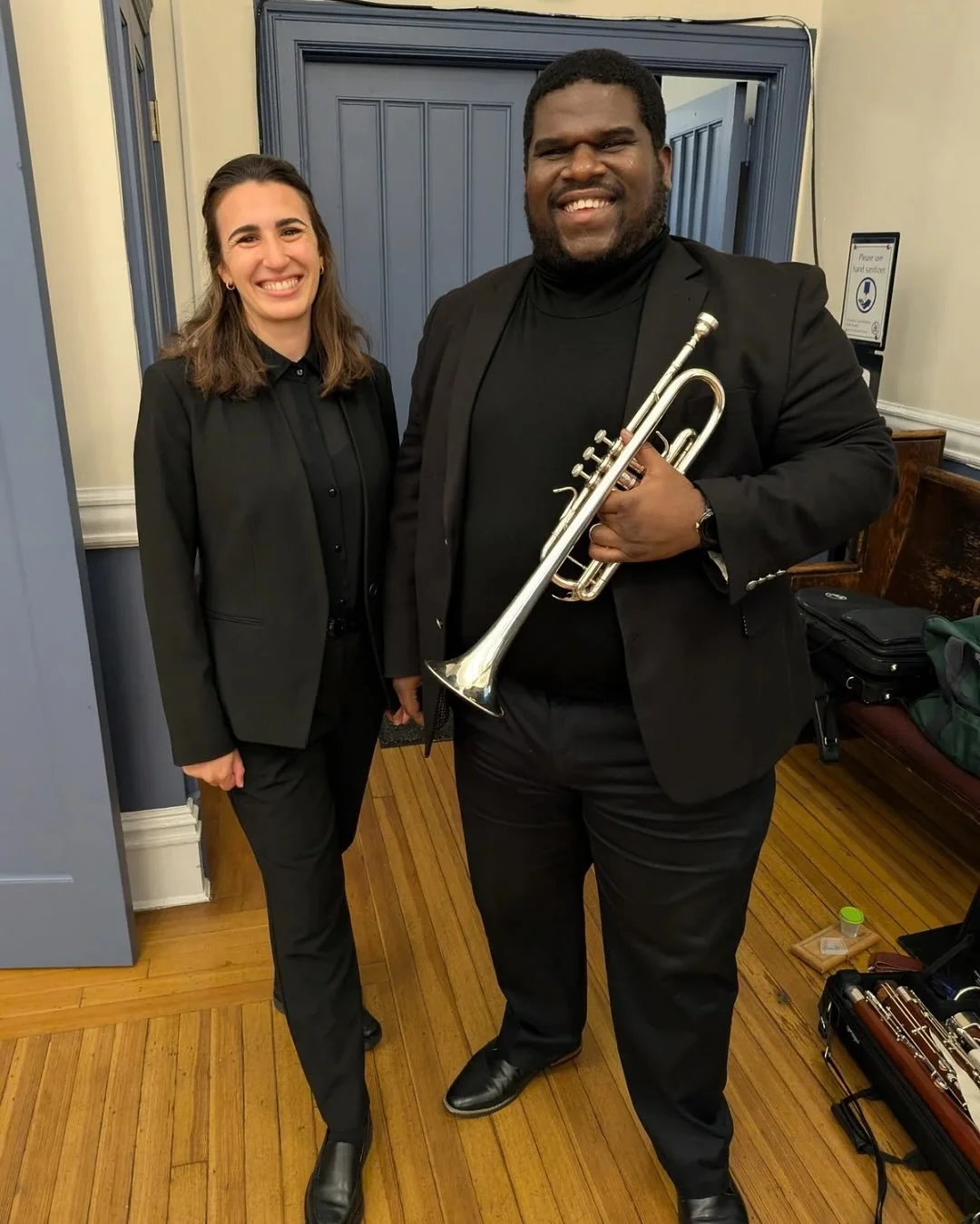 A great concert last week with The Broadway Bach Ensemble @broadwaybach and Clyde Daley @trumpetclyde 🎺 what a sound we made! Thank you all for trusting me to lead you and make musical magic from long ago (Bach!) to today (Esmail!)
.
.
.
#classical 