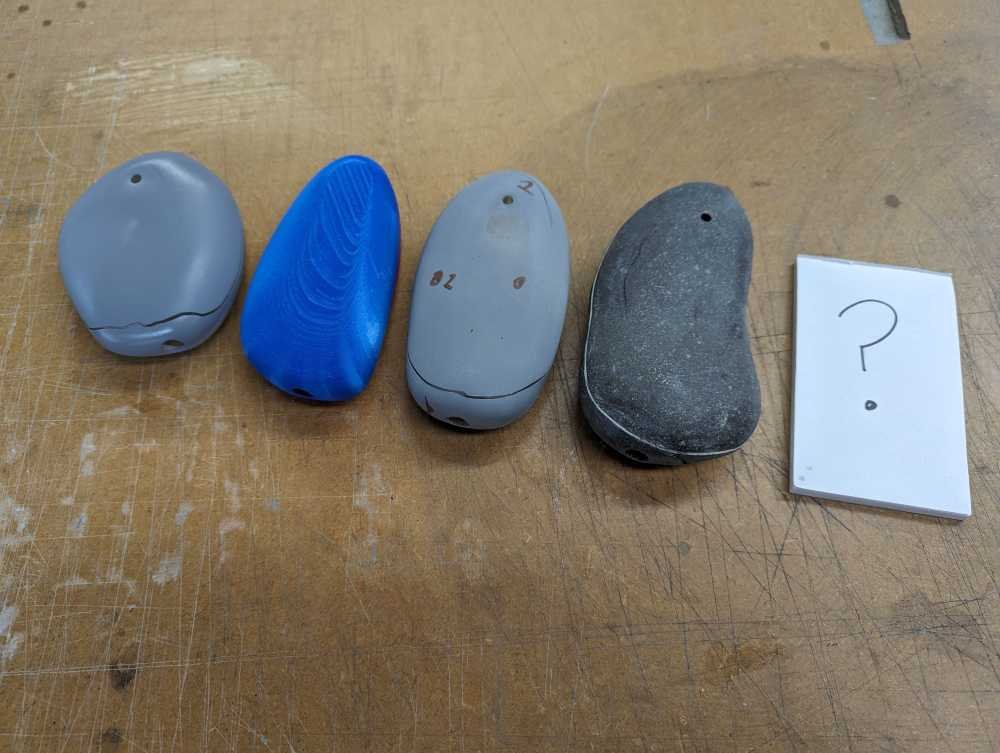 Pin in the Pebble puzzle by Lewis Evans