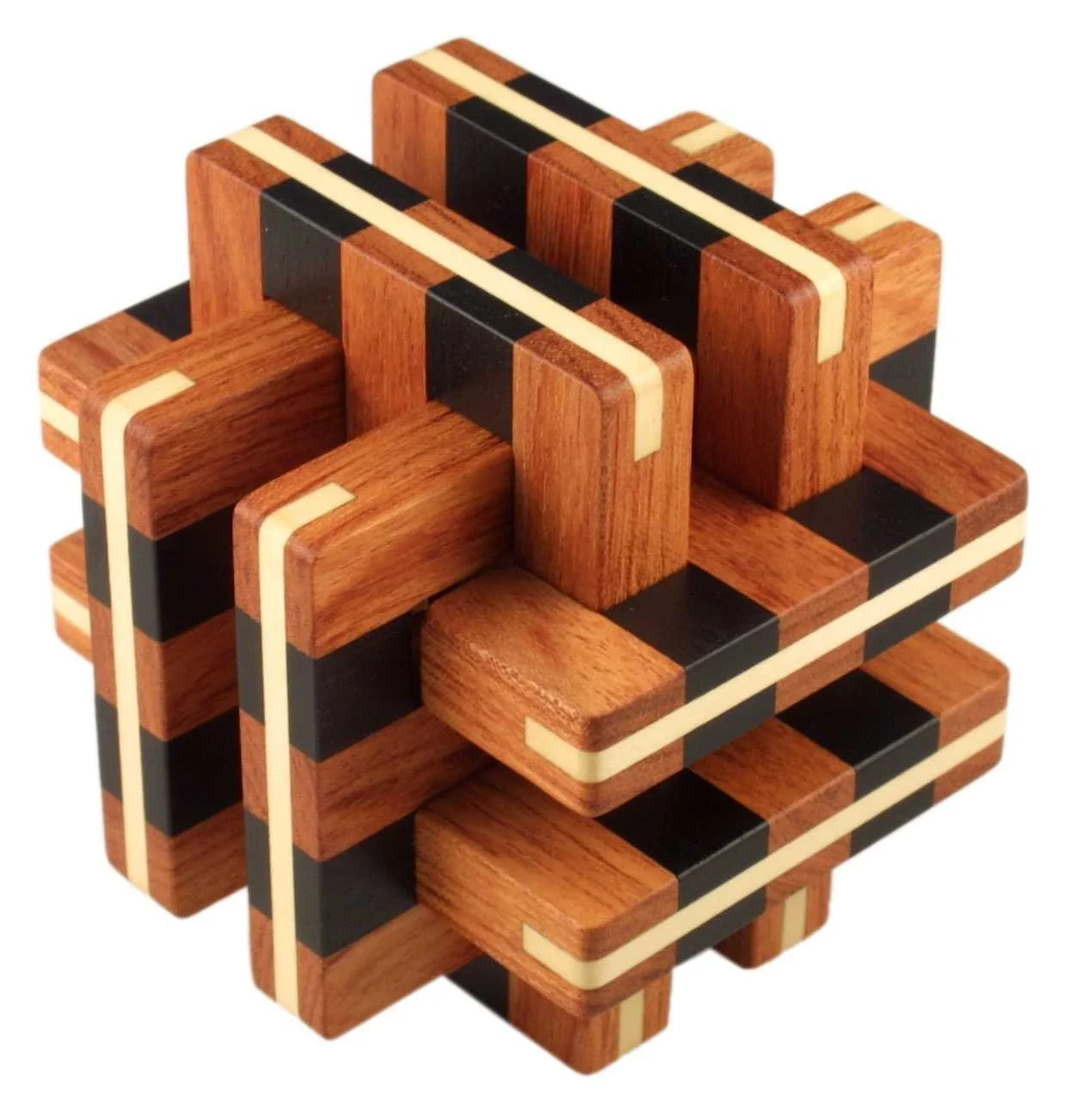 Separated Board Burr puzzle set by Frans de Vreugd