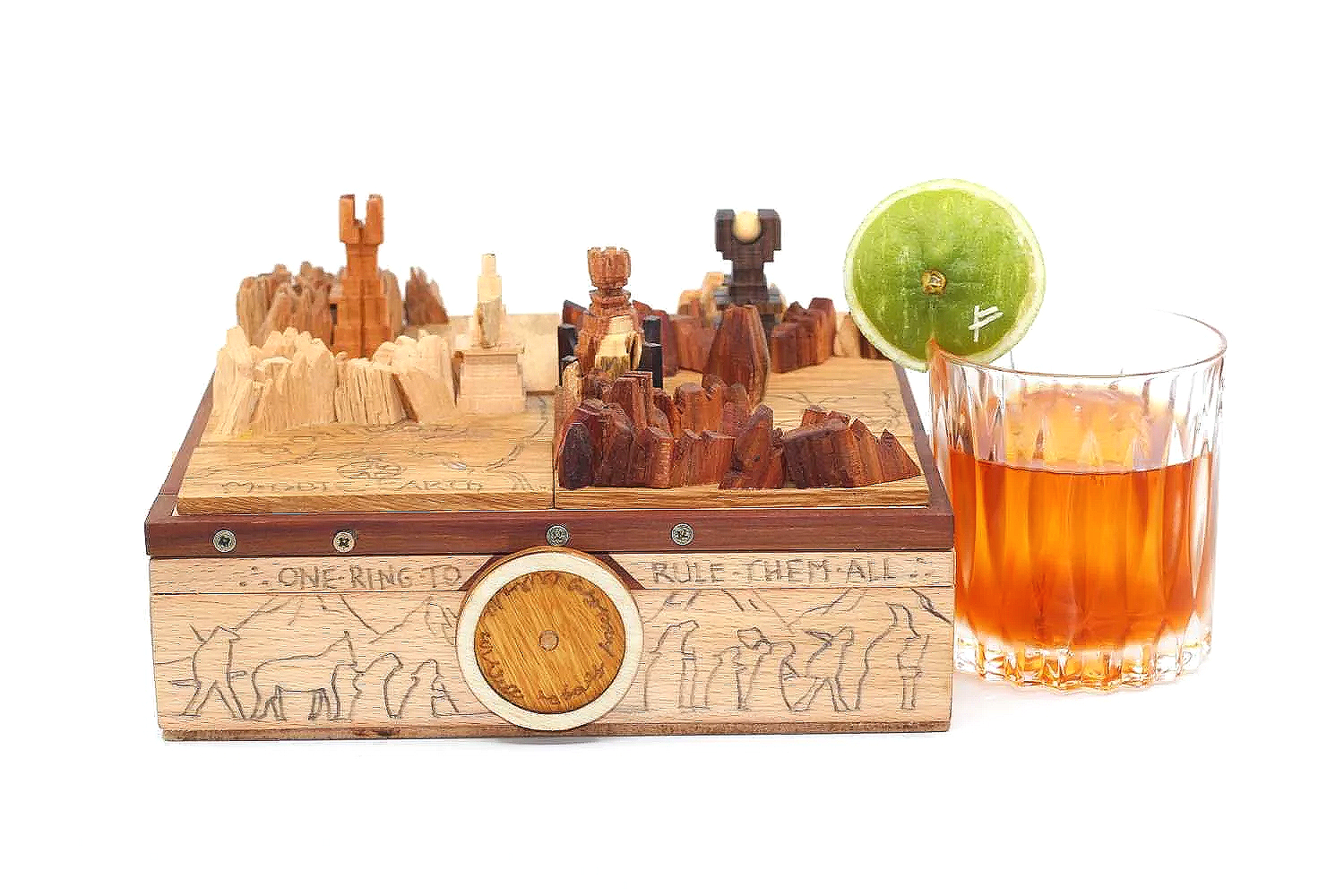 LOTR cocktail and LOTR puzzle Box