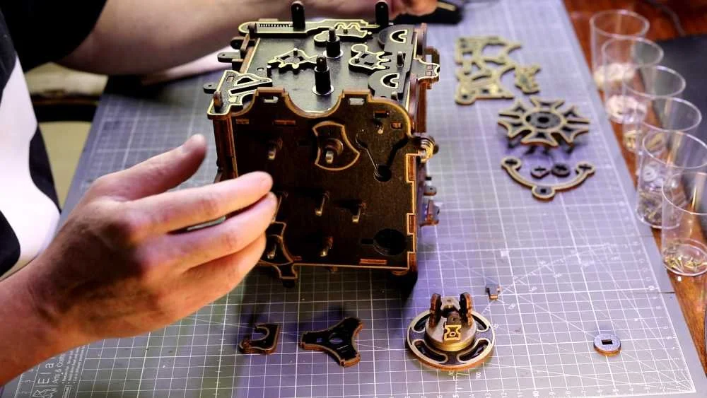 Mecanicarium puzzle box by Christophe Laronde