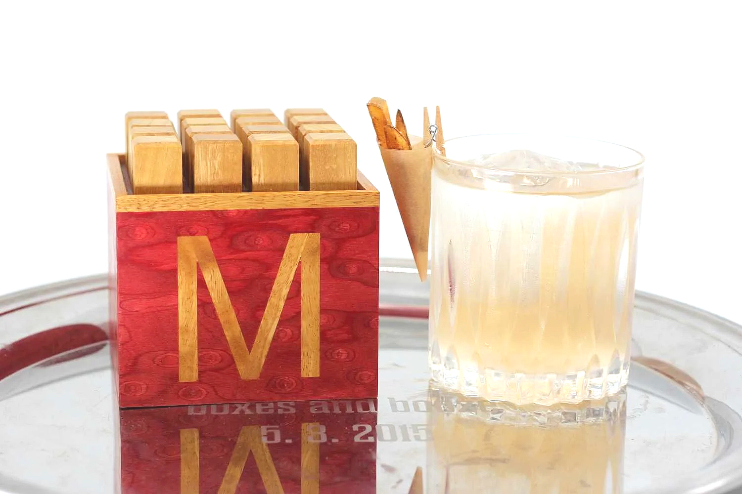 Fries box and French Fry Negroni