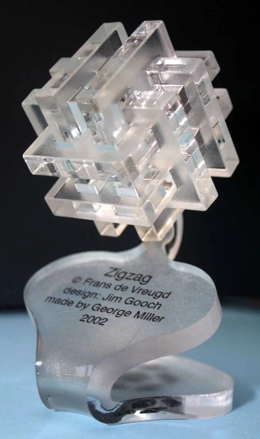 Separated Board Burr puzzle set by Frans de Vreugd