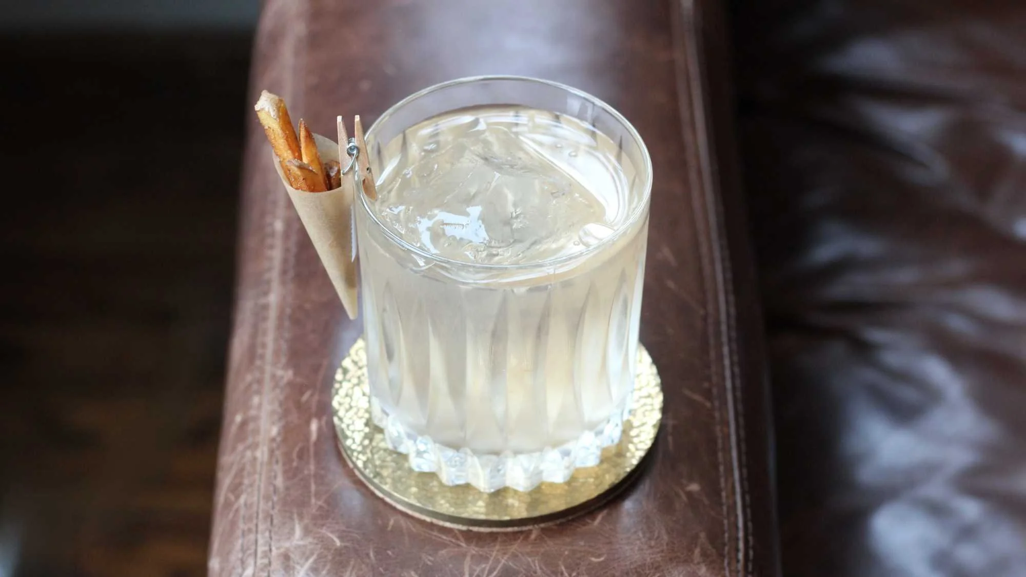 French Fry Negroni cocktail