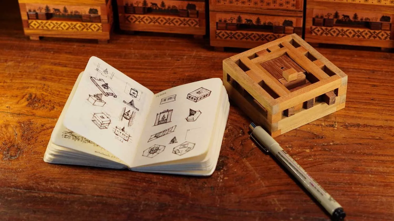 The Lost Nine puzzle box by Akhil Sudeep