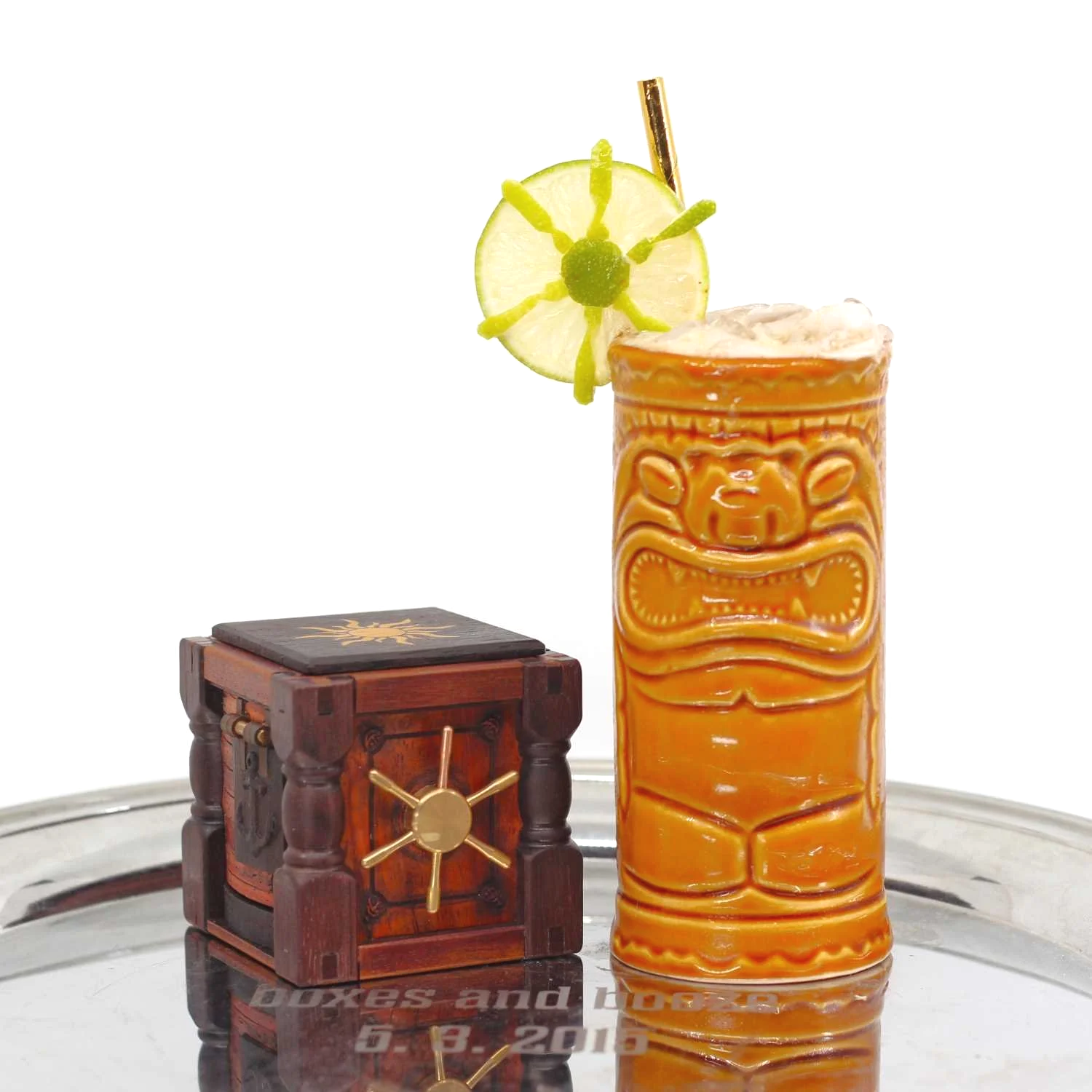 Smuggler's Hold puzzle box by Jesse Born and The Expedition cocktail Smugglers Cove