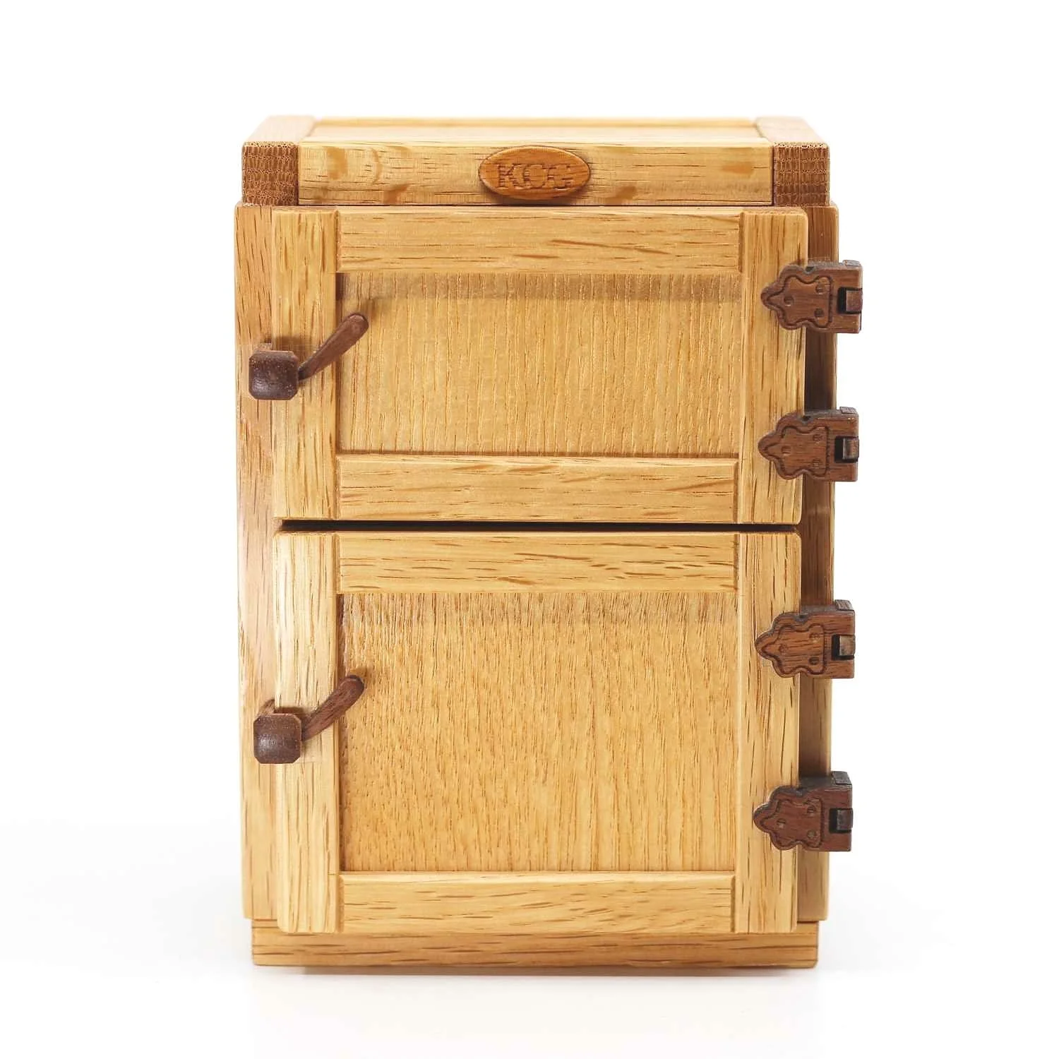 Refrigerator puzzle box by Tatsuo Miyamoto of the Karakuri Creation Group