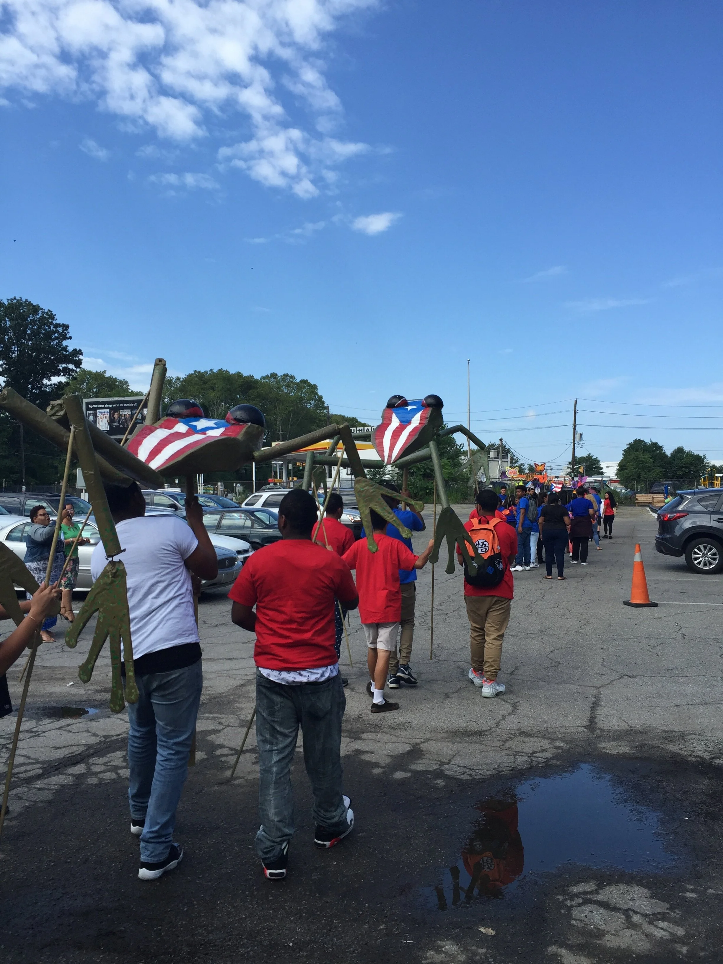 Coquis made with El Concilio's youth program for the Philadelphia Puerto Rican parade, 2016
